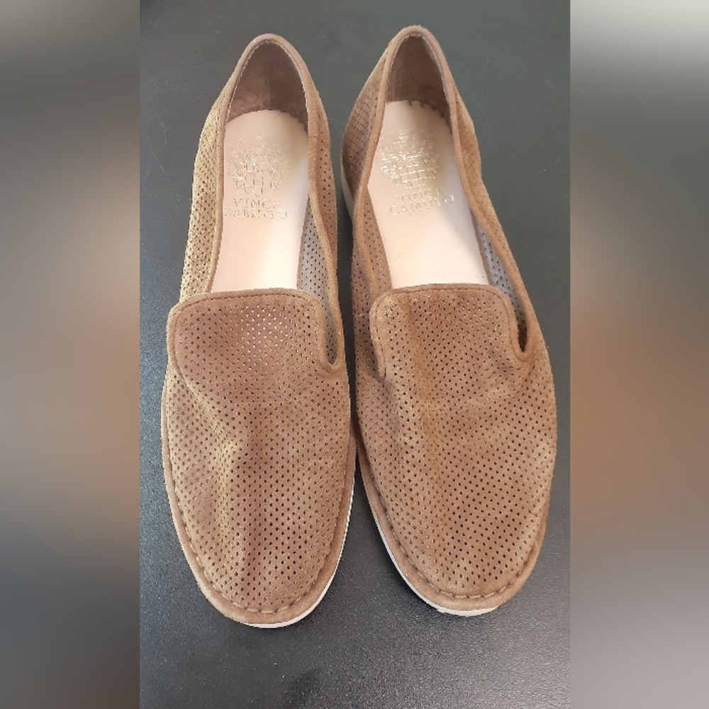 Vince Camuto Brown Suede Women's Loafers